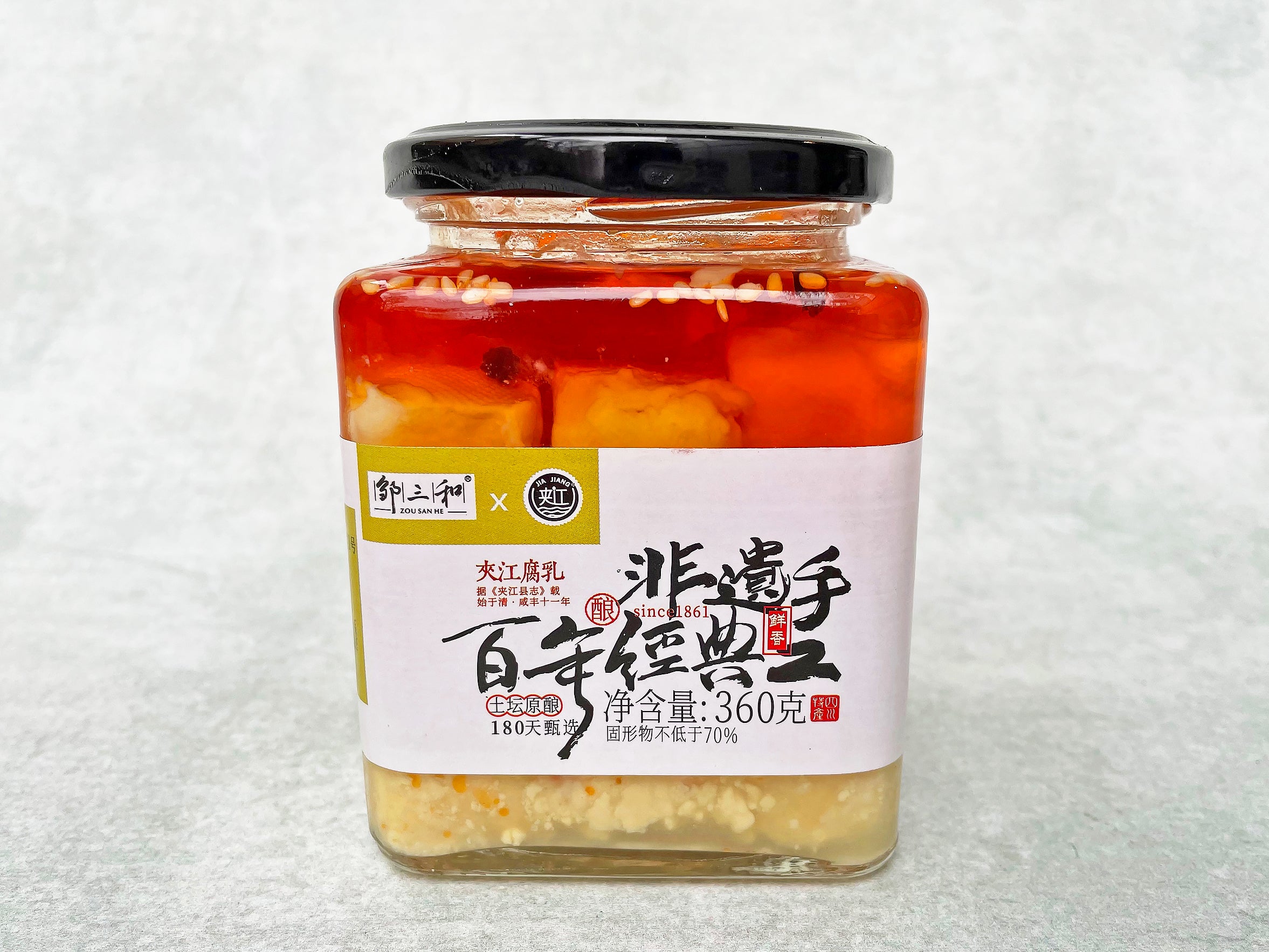 Jiajiang Mildly Spicy Fermented Tofu (Fermented Bean Curd, Furu)